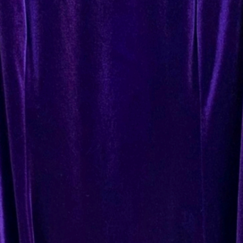 💜 Luxe Vtg 90's Jessica McClintock Gunne Sax Royal Purple Cocktail Dress - 9/10 - Picture 10 of 16
